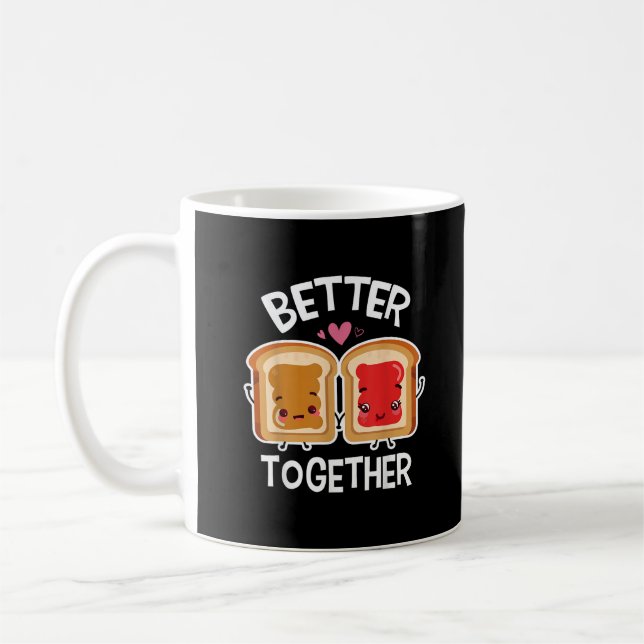 Better Together Fun Couple Playful Style  Kaffemugg (Vänster)