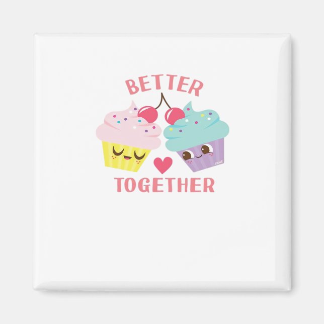 Better Together Love Heartfelt Design  Magnet (Framsidan)