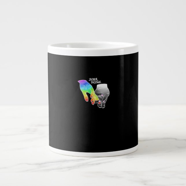 Better Together Minimal Design  Jumbo Mugg (Framsidan)