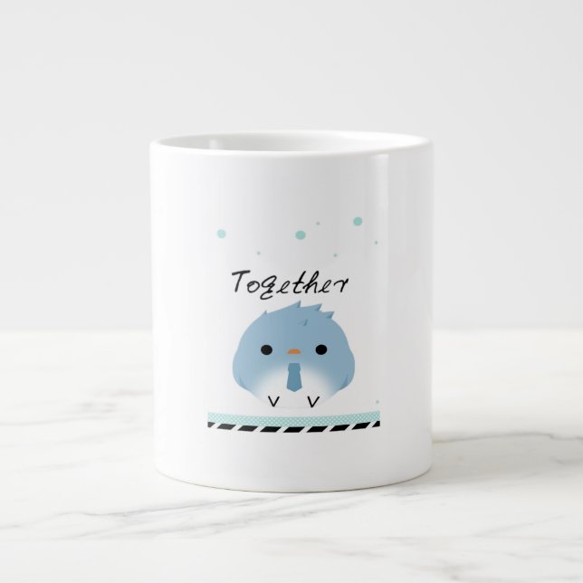 Better Together Minimal Design  Jumbo Mugg (Framsidan)