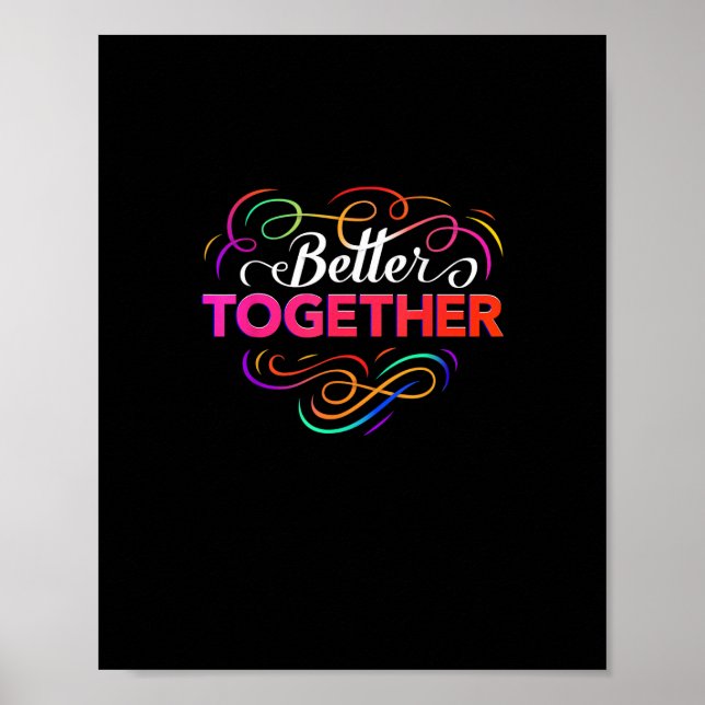 Better Together Minimal Design  Poster (Framsidan)