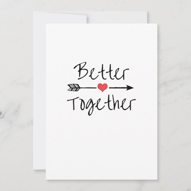 Better Together Modern Aesthetic  Julkort (Framsida)