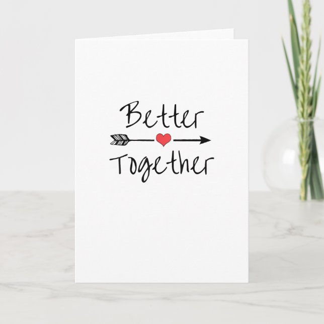 Better Together Modern Aesthetic  Kort (Framsida)