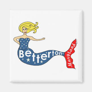 Betterton, Maryland Sjöjungfru Square Magnet
