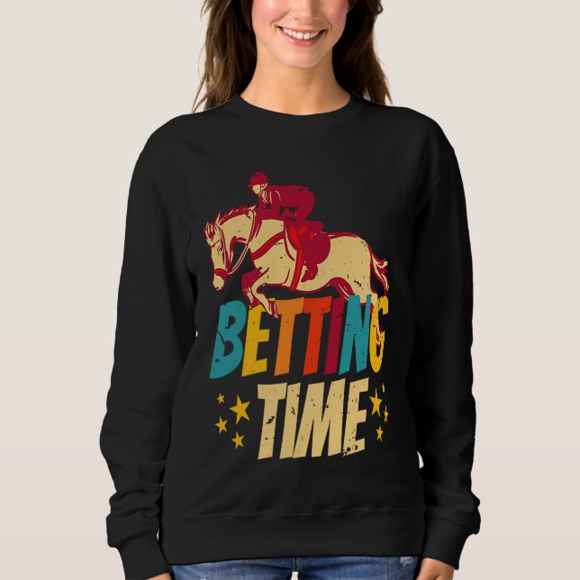 Betting Time Horse Racing Betting T Shirt (Framsida)