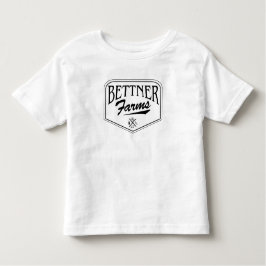 Bettner Farms Badge Design Småbarn Tshirt T Shirt