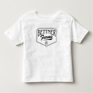 Bettner Farms Badge Design Småbarn Tshirt T Shirt