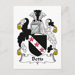 Betts Family Crest Vykort