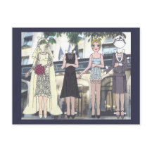 Betty, Art Deco Bride från 1928 Pappert vykort