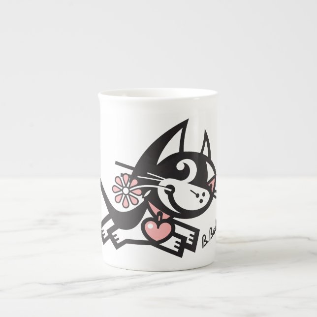 BETTY BAD KATTUNGE BENPORSLIN MUGG (Framsidan)