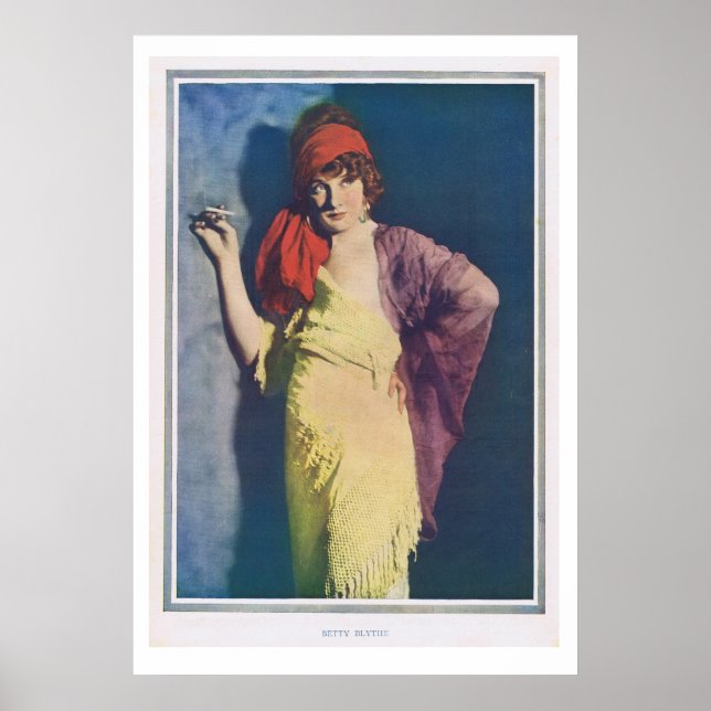 Betty Blythe 1918 Poster (Framsidan)