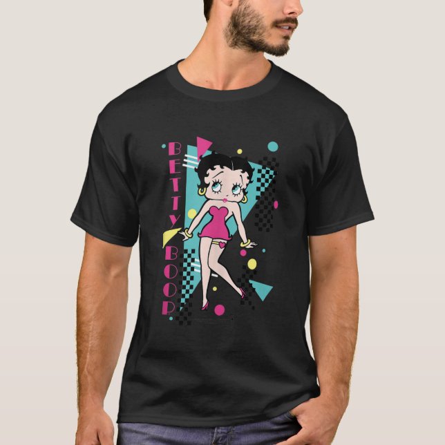 Betty Boop Booping 80s Stil Tanktop T Shirt (Framsida)
