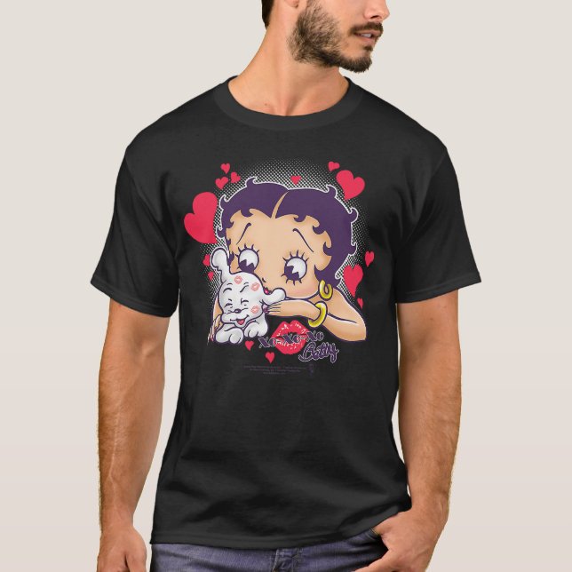 Betty Boop Puppy Love T Shirt (Framsida)