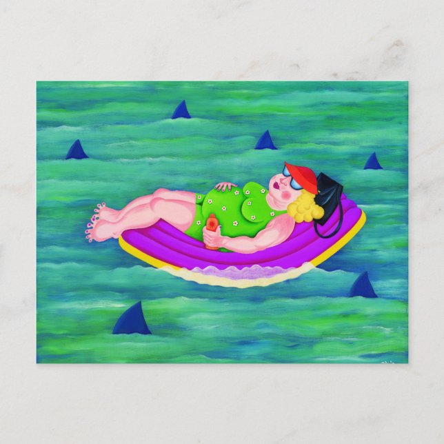 Betty driver iväg vykort (Framsida)