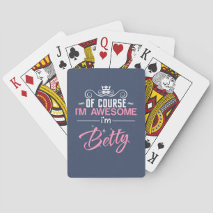 Betty Naturligtvis är jag Fantastisk och Betty nam Casinokort