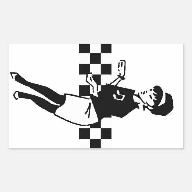 Betty takt II Rektangulärt Klistermärke (Framsida)