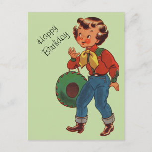 Betty the Cowgirl Vykort