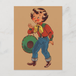 Betty the Cowgirl Vykort