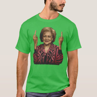 Betty White vänder fågeln pojke T Shirt