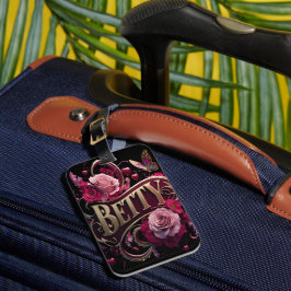 Bettys Floral Sign Bagagebricka