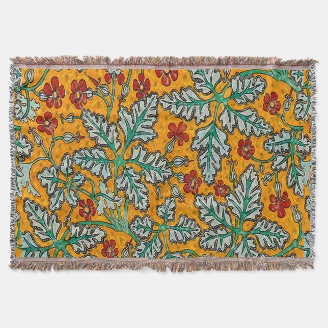 Betty's Gula blommor Filt (Framsidan)