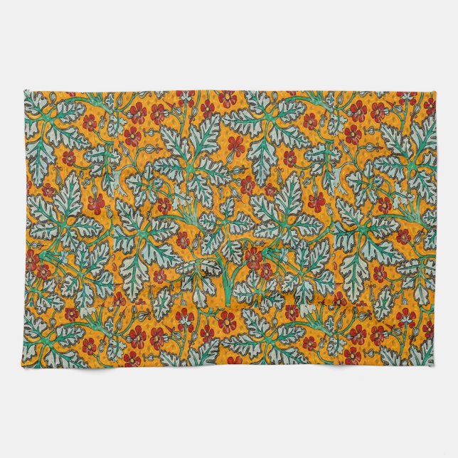 Betty's Gula blommor Kökshandduk (Horisontell)