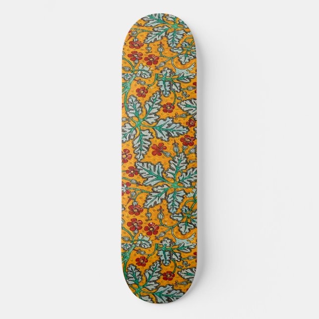 Betty's Gula blommor Mini Skateboard Bräda 18,5 Cm (Framsida)