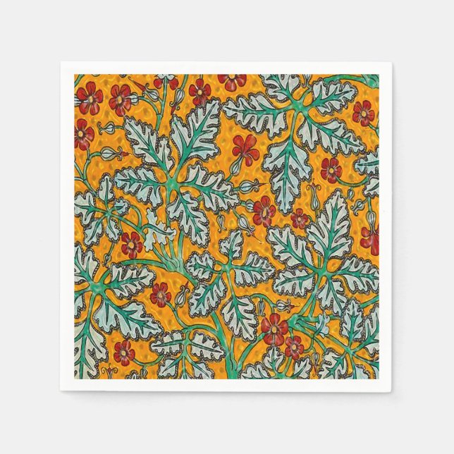 Betty's Gula blommor Pappersservett (Framsidan)