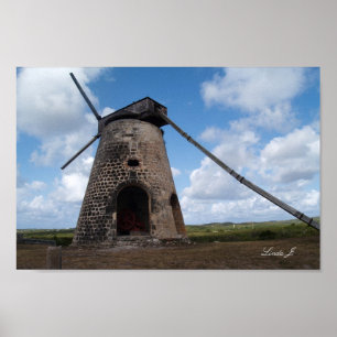 Bettys Hope i Antigua-Kanvastrycket Poster