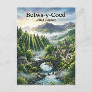 Betws-y-Coed Storbritannien Vykort