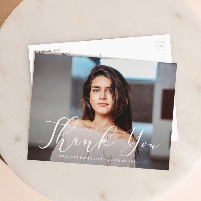 Betydande manus Foto Examen Tack Vykort (Skapare uppladdad)