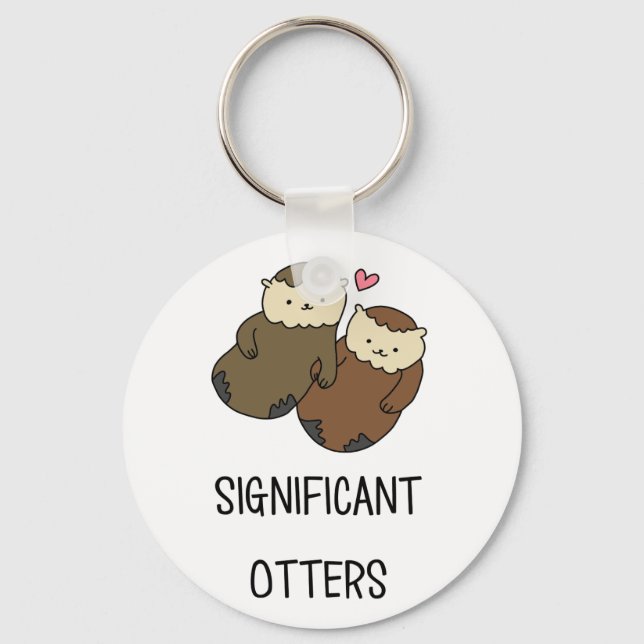 BETYDANDE OTTERS-pars skjortor, tillbehör Nyckelring (Framsida)