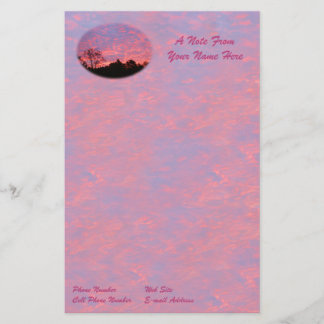 Betydande Rosa Sunrise Brevpapper