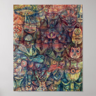 Betydande trädgård : Paul Klee 1923 Poster
