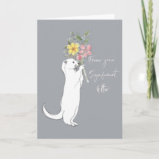 Betydande utter helgkort (Framsida)