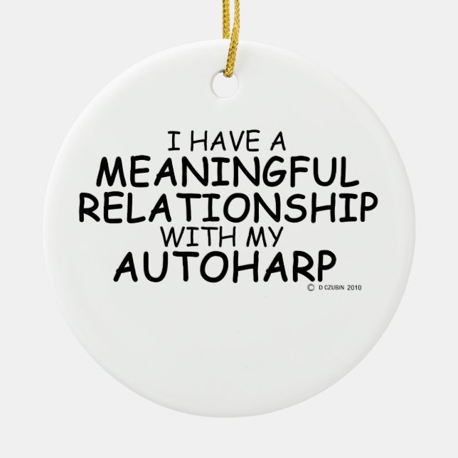 Betydelsefull relation Autoharp Julgransprydnad Keramik (Framsidan)