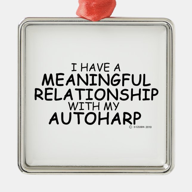 Betydelsefull relation Autoharp Julgransprydnad Metall (Framsidan)
