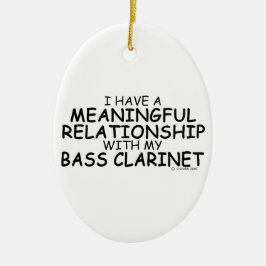 Betydelsefull relation Bass Clarinet Julgransprydnad Keramik
