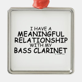 Betydelsefull relation Bass Clarinet Julgransprydnad Metall