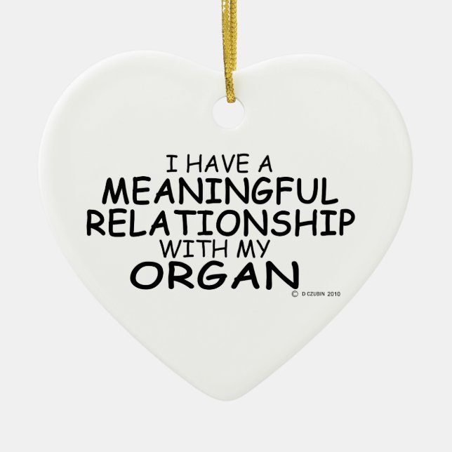 Betydelsefull relation Organet Julgransprydnad Keramik (Framsidan)