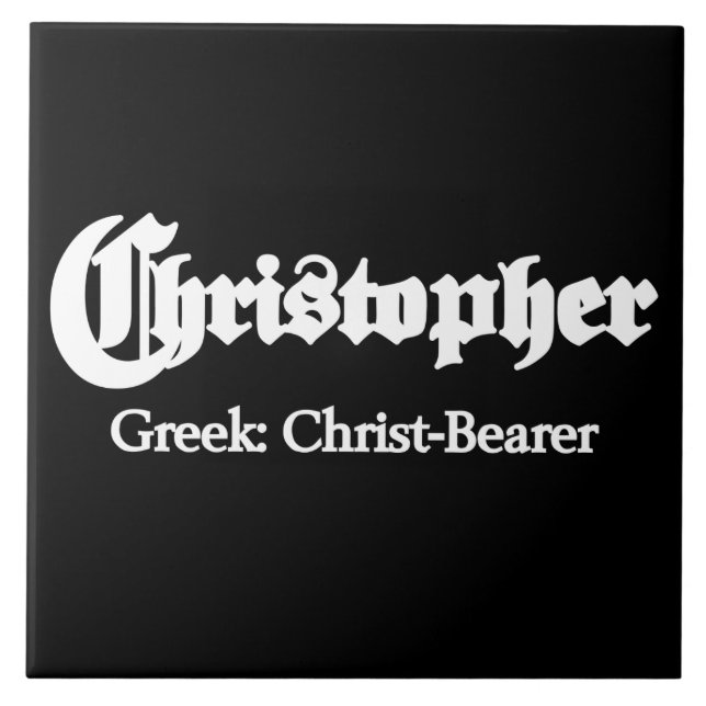 Betydelsen av Christopher Kakelplatta (Framsidan)