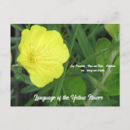 Betydelsen av Gulten Blomstervykort Vykort