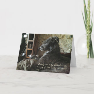 Betydelsen av Kärlek Hund Card Kort