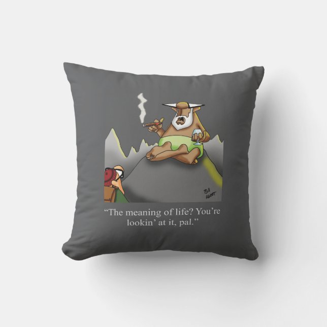 Betydelsen av Life Cigar Humor Pillow Gift Kudde (Framsida)