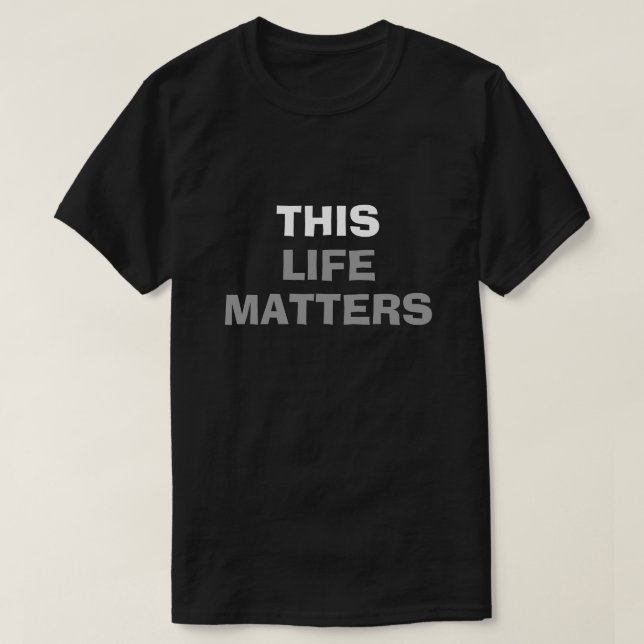 "BETYDER DETTA LIV" f "ALL t-skjorta för Tee (Design framsida)