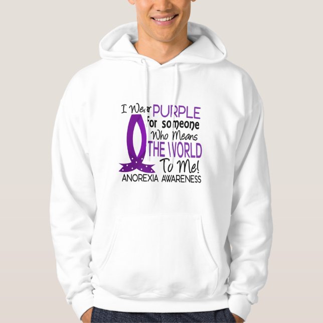 Betyder världen till mig anorexin hoodie (Framsida)
