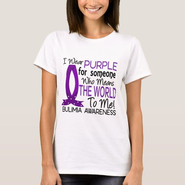 Betyder världen till mig Bulimia T-shirt (Framsida)
