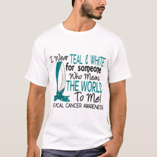Betyder världen till mig Cervical cancer T Shirt