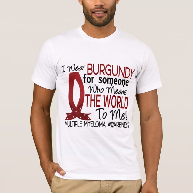Betyder världen till mig den åtskilliga myelomaen t-shirt (Framsida)