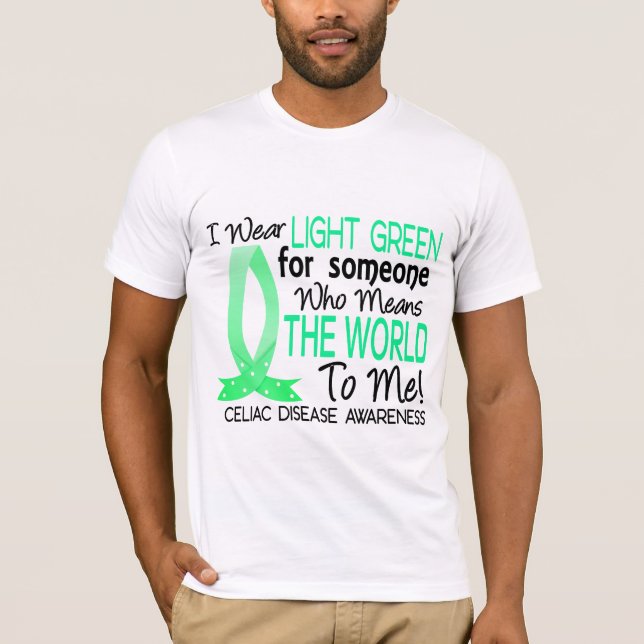 Betyder världen till mig den Celiac sjukdomen T Shirt (Framsida)